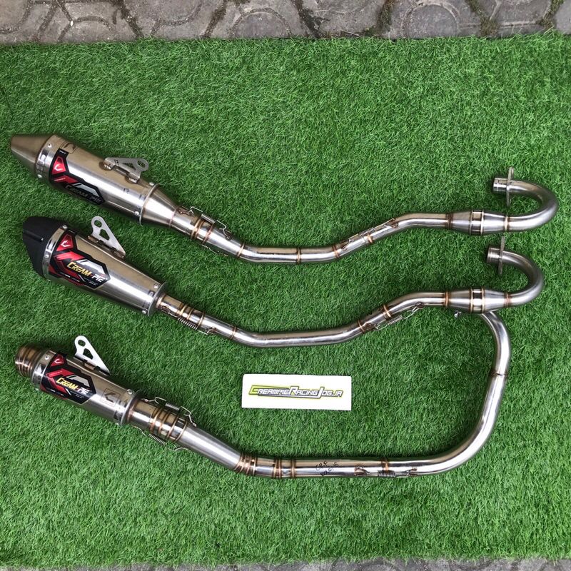 Knalpot Creampie Original CRF tipe CR1 CP3 Standar Boreup Supermoto
