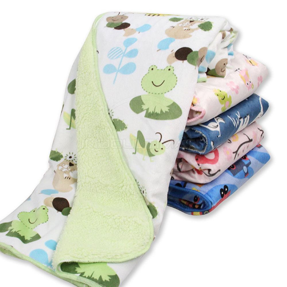 PILIH MOTIF! Selimut Bedong Bayi Double Fleece BS-05 Tebal Lembut Selimut Alas New Born Tidur Perlengkapan paket topi hoodie Bayi baru Lahir karakter BS-120 BS-70-85