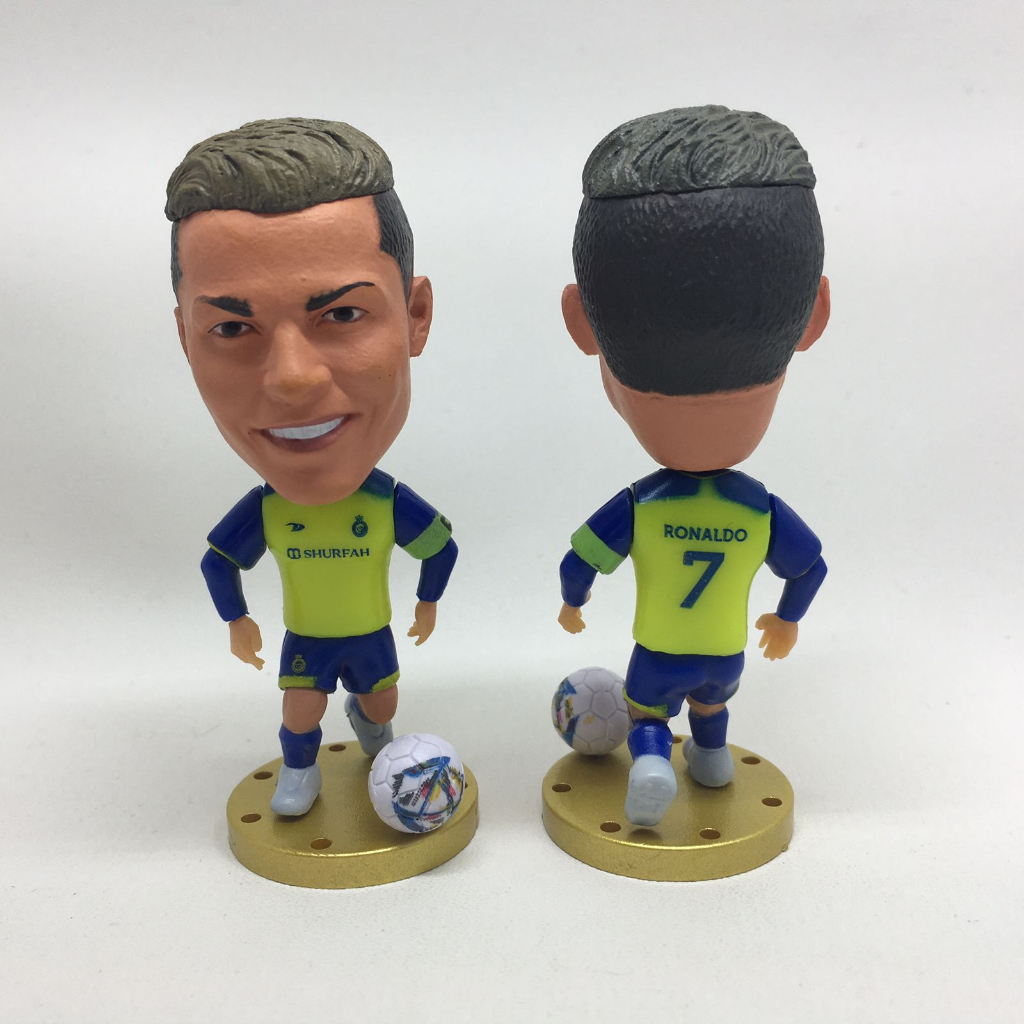 IK3 Figure pemain Al nassr Ronaldo / Al nassr Chistiano Ronaldo / Miniatur pemain bola Al Nassr /