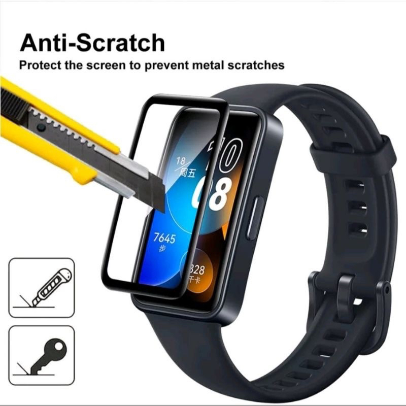 ANTI GORES HUAWEI BAND 8 3D SCREEN PROTECOTOR ANTI GORES LENTUR