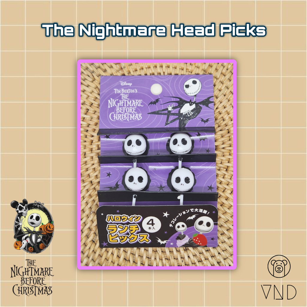 The Nightmare Before Xmas Bento Picks/ Jack Bento Picks ORI Japan