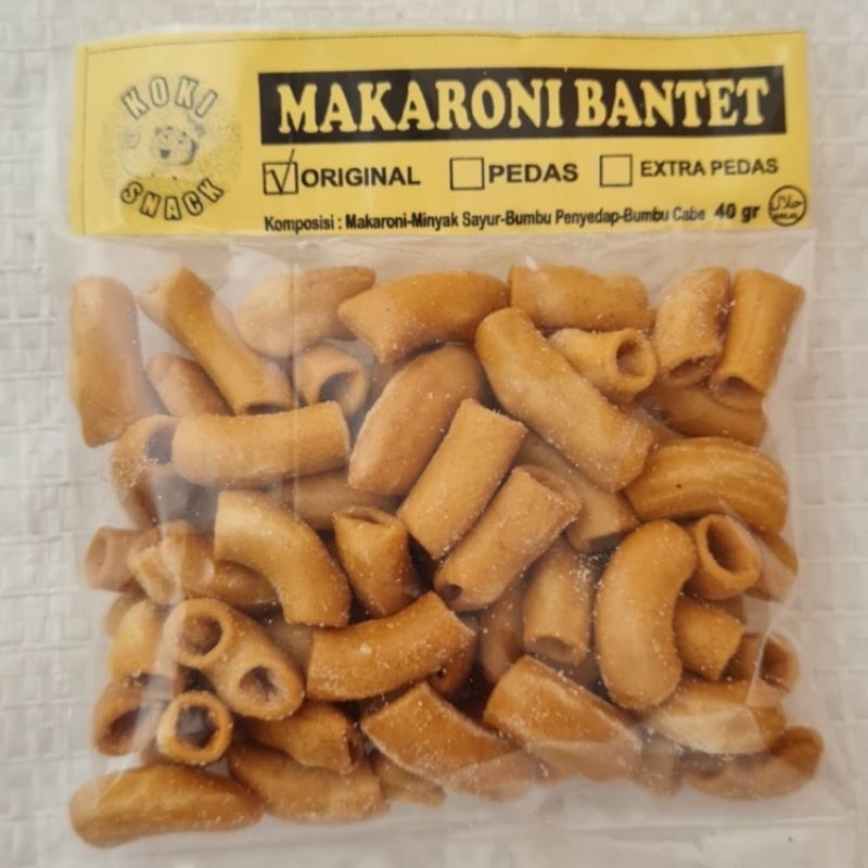 

Viral 40gr Makaroni Bantet Koki Snack Tasikmalaya