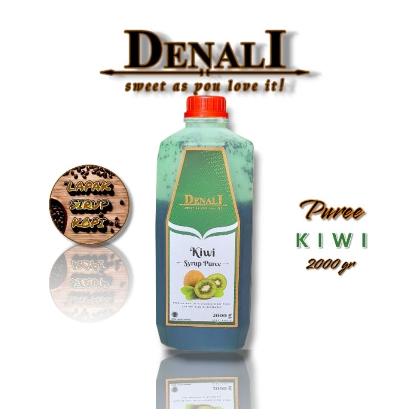 

Denali - Kiwi puree 2kg - Denali puree - fruit mix - sirup puree minuman rasa kiwi