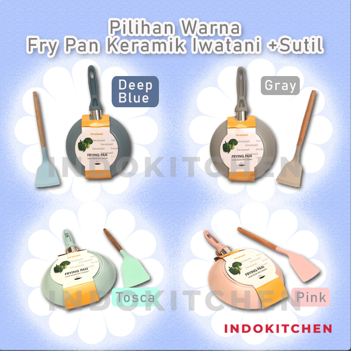 Big Promo Fry Pan Keramik Iwatani Coating Ceramic Premium/ Fry Pan Keramik Viral/ Fry Pan Anti