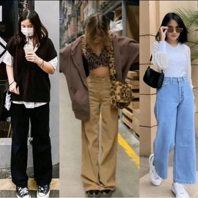 Celana Kulot Moezza Highwaist/Celana Kulot Wanita Highwaist