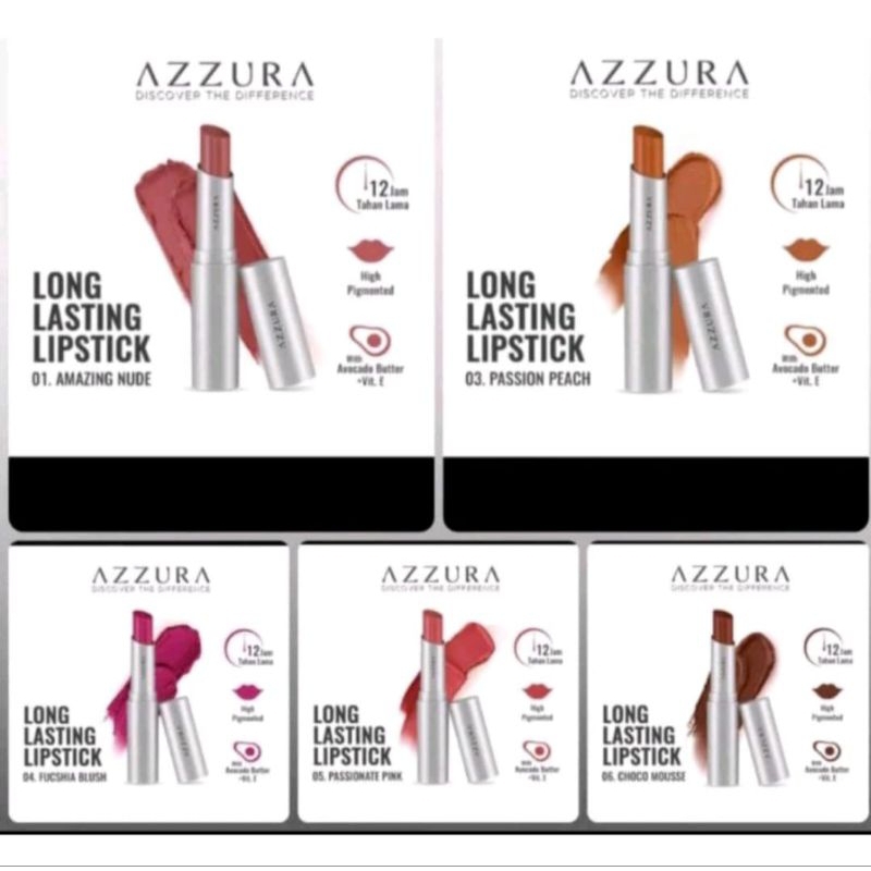 azzura long lasting lipstik