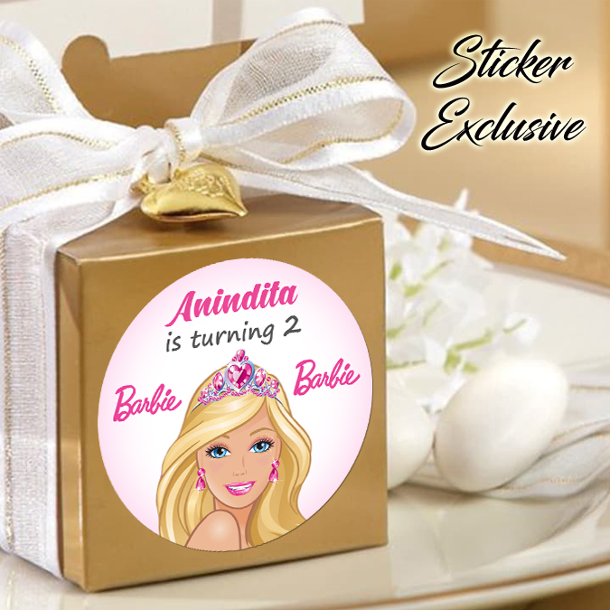 

50 STIKER / STICKER BARBIE 2-1 UTK BAG / BENTO / SOUVENIR ULTAH ULANG TAHUN