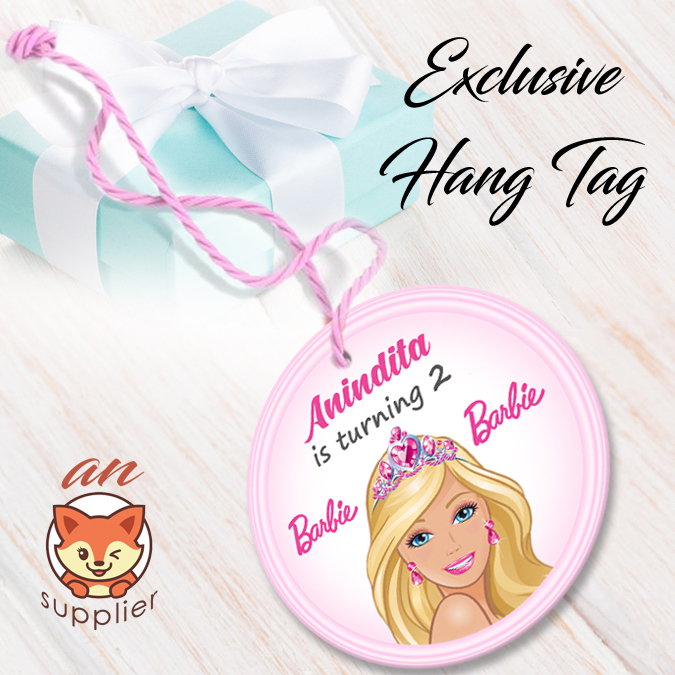 BARBIE 2-2 HANG TAG THANK YOU CARD ULTAH / ULANG TAHUN