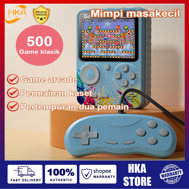 500 IN 1 G5 GAME BOY RETRO GAMES MINI PLAYER 1 PLAYER / 2 PLAYER GAME