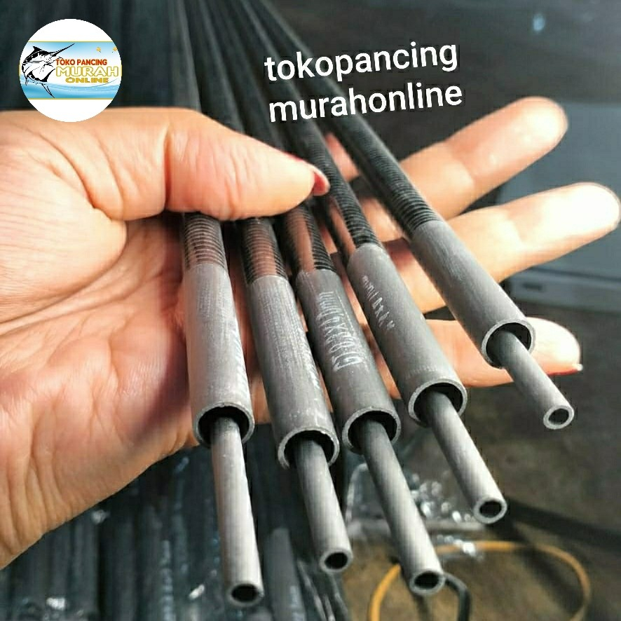 UJUNG JORAN TEGEK 2 RUAS / 2 SECTION CARBON HOLLOW 85cm