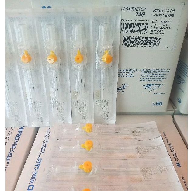 IV Catheter I.V Catheter Wing Port 18G 20G 22G 24G Nipro eceran