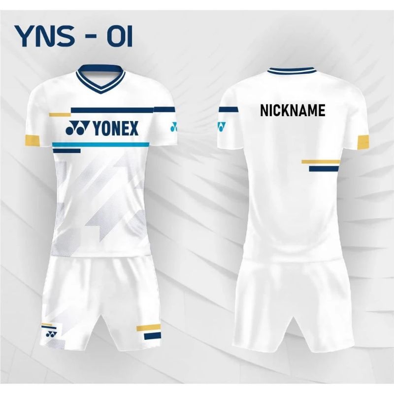 jersey set celana badminton baju olahraga jersey bulutangkis kaos badminton custom l
