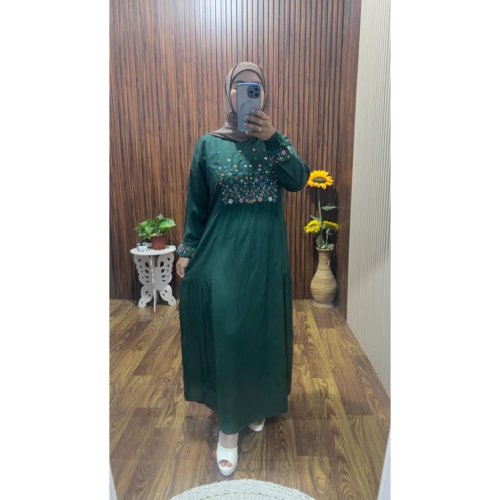 COD//MIDI DRESS BORDIR IMPORT//MIDI BORDIR TWILL ARMANY//MIDI BORDIR PREMIUM//DRESS BORDIR WANITA IM