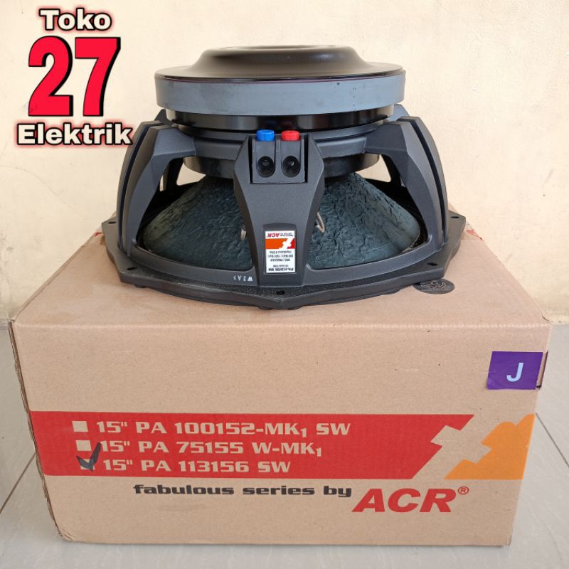 Speaker ACR Fabulous 15 inch PA 113156 SW 1600 WATT