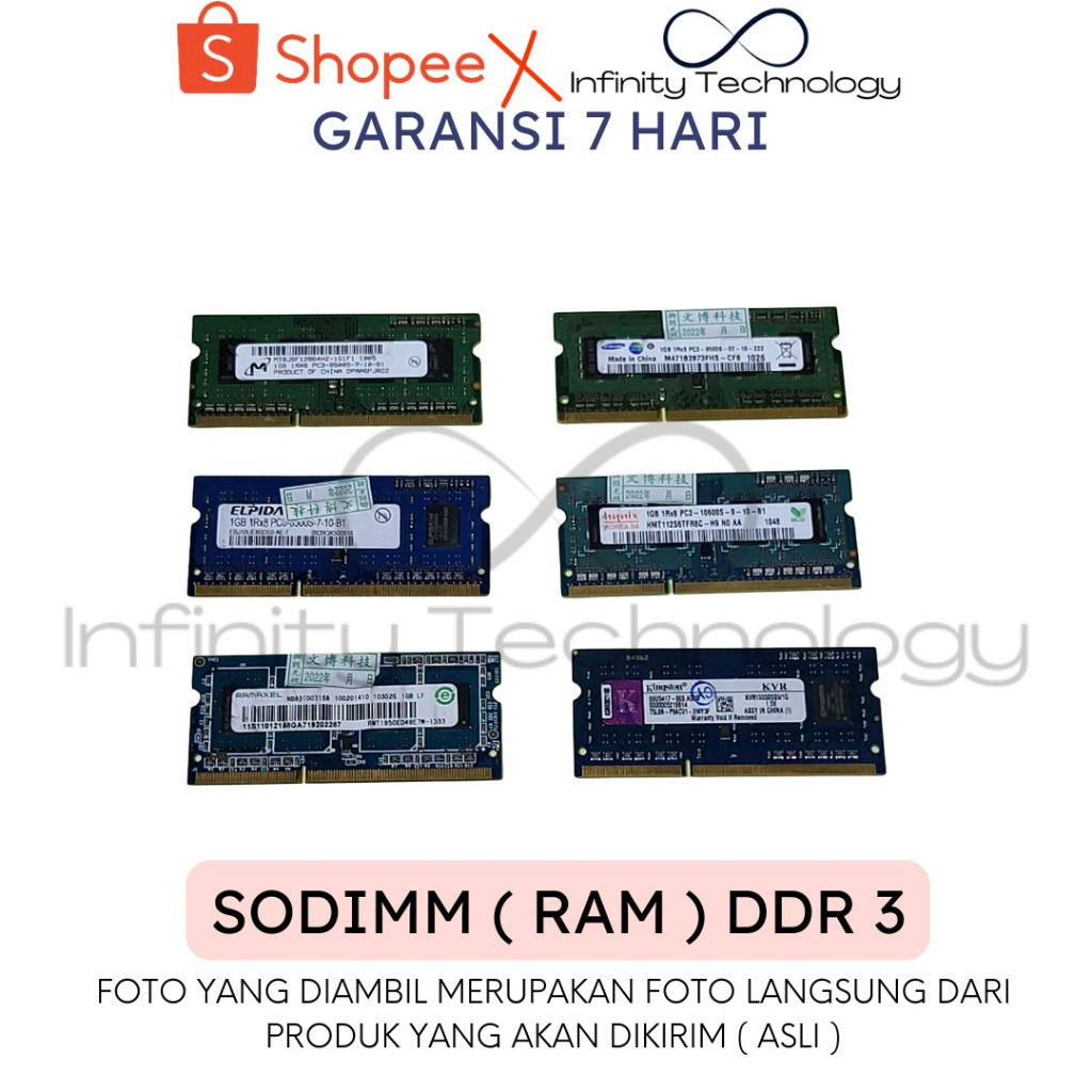 SODIMM LAPTOP DDR3 DDR 3 DDR 2 DDR2 2 GB 4 GB 8 GB MURAH LAPTOP RAM ALL IN ONE RAM PC RAM PS