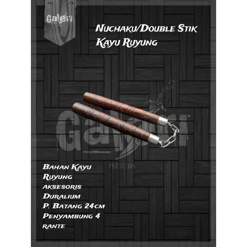 Double Stick Nunchaku Kayu Aren