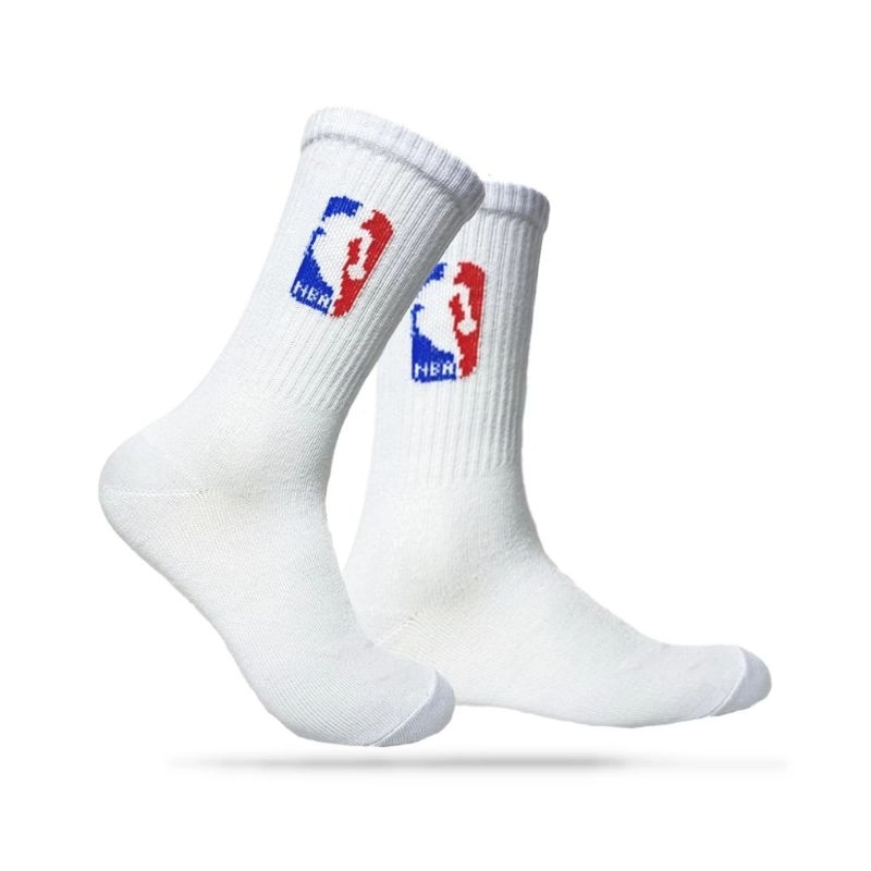 Kaos Kaki Oldschool Skate Motif NBA Putih - Byyan Official