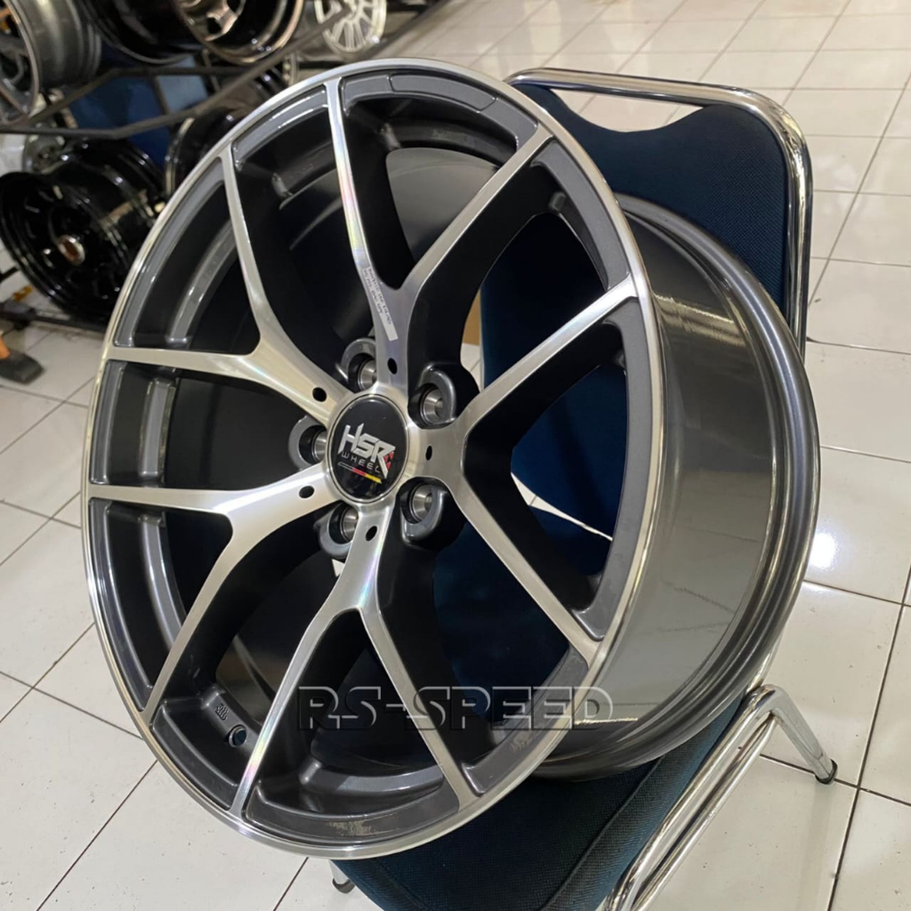 Velg Racing Ring 18 PCD 5x112 Pelek Mobil Mercy Mercedez Benz R18 HSR Murah Bisa Di Ban Toko Velg Ba