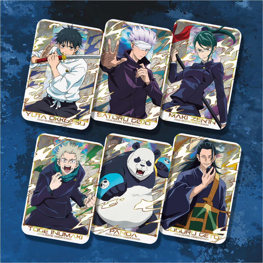 Koleksi Photocard Anime Jujutsu Kaisen C - Itadori Fushiguro Kugisaki Gojo Sukuna Inumaki Maki Nanam