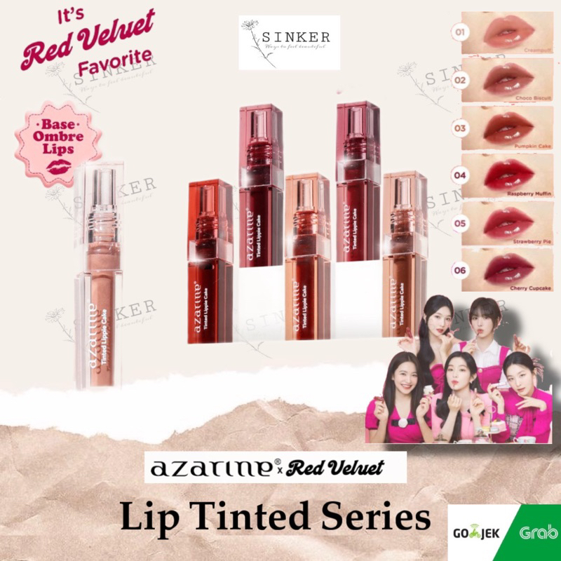 AZARINE x Red Velvet Tinted Lippie Cake Lip Tint 2.9ml