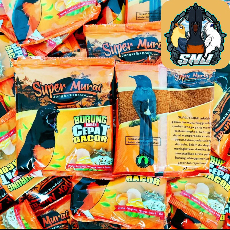 Pakan Burung SUPER MURAI Voer Pur Kroto jangkrik Muray Murai Makan Burung Makanan Burung