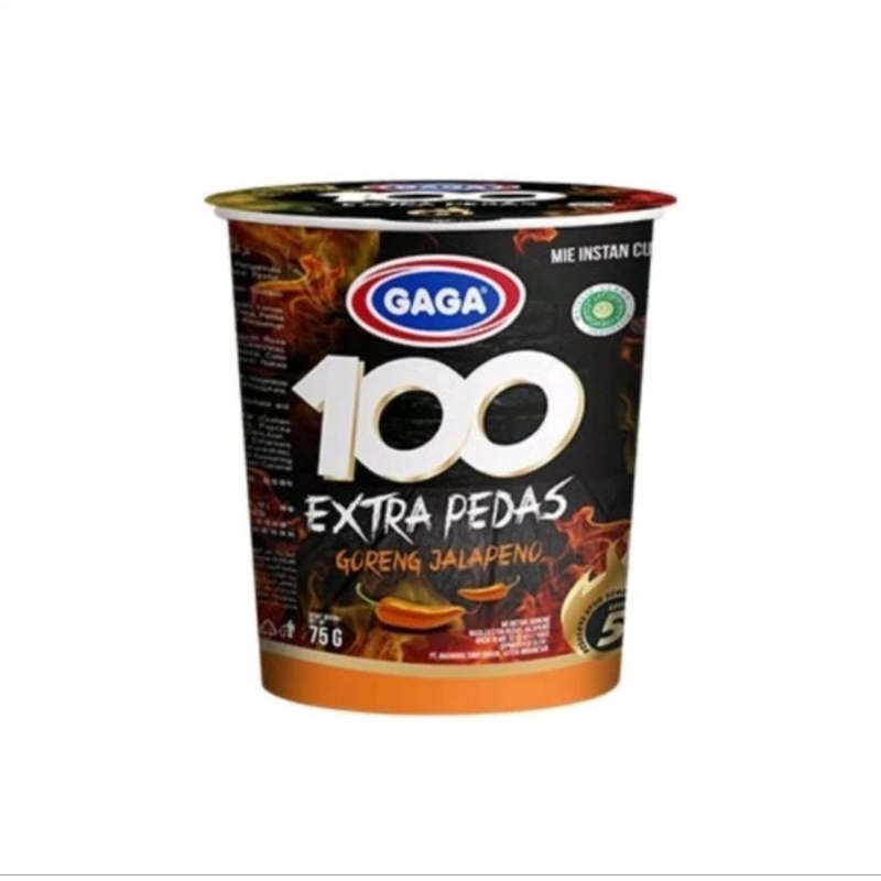 

Mie Instan Gaga 100 Cup Extra Pedas Goreng Jalapeno 75 gr