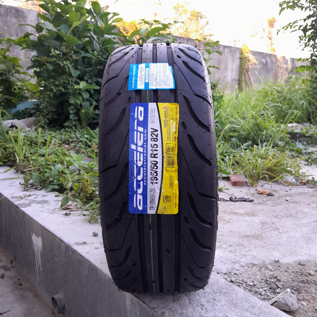Jual ban mobil sport Accelera tipe 651 tubles ring15 ukuran 195 50 R15 ban brio agya calya sigra yar