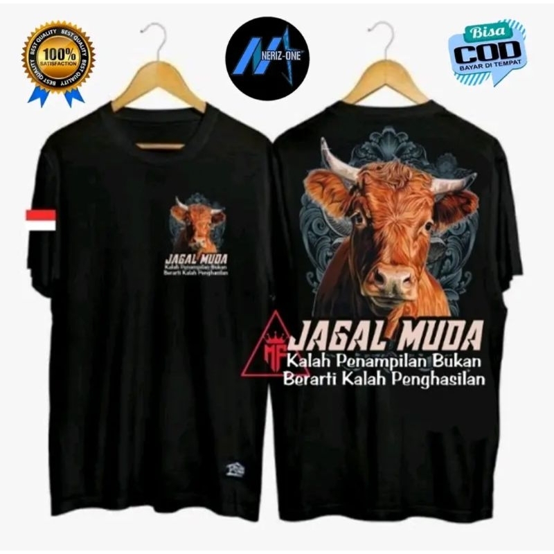 KAOS JAGAL MUDA JAGAL SAPI KALAH PENAMPILAN BUKAN BERARTI//TSHIRT NEW