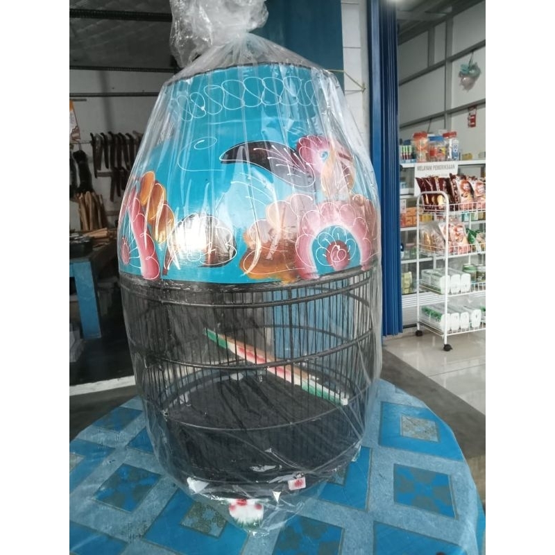 Sangkar Perkutut Batik - Kandang Perkutut Motif Lukis Burung