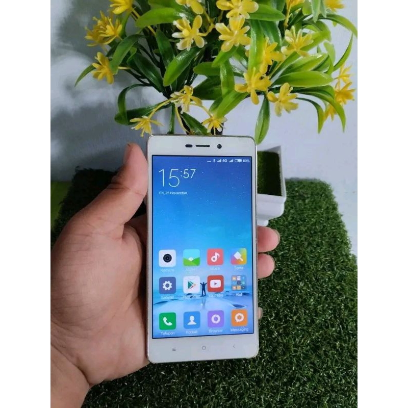 Redmi 3S second normal siap pake original RAM 3/32