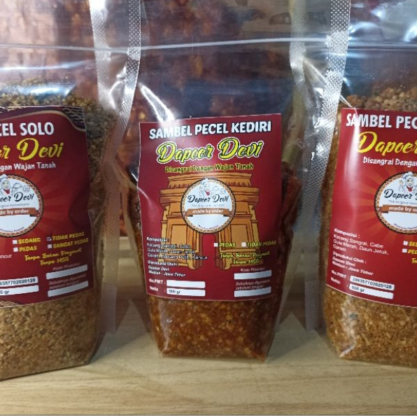 

1 kg Sambel Pecel Kediri Dapoer Devi / Bumbu Pecel Khas Kediri