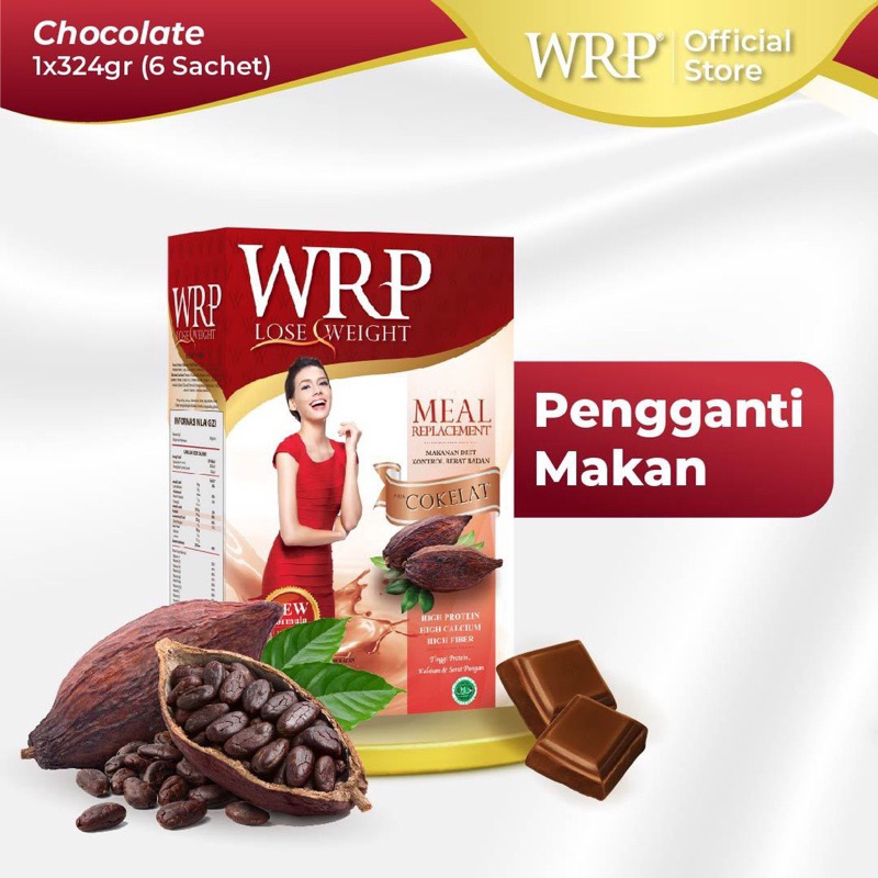 

WRP Meal Replacement Chocolate 324 G (6 Sachet) - Pengganti Makan