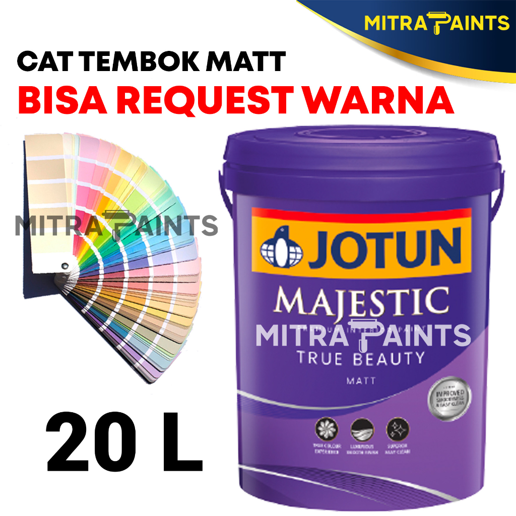 [PART 2] CAT TEMBOK JOTUN MAJESTIC TRUE BEAUTY MATT 20 LITER / 1 PAIL REQUEST CUSTOM WARNA TINTING