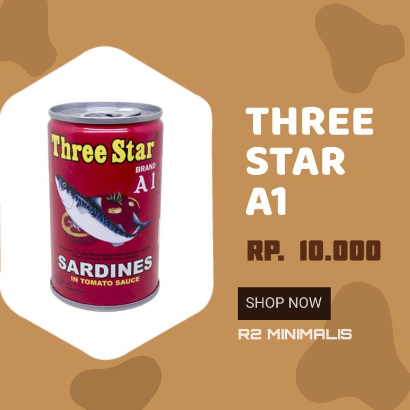 

Three star/A1 Sarden/155g