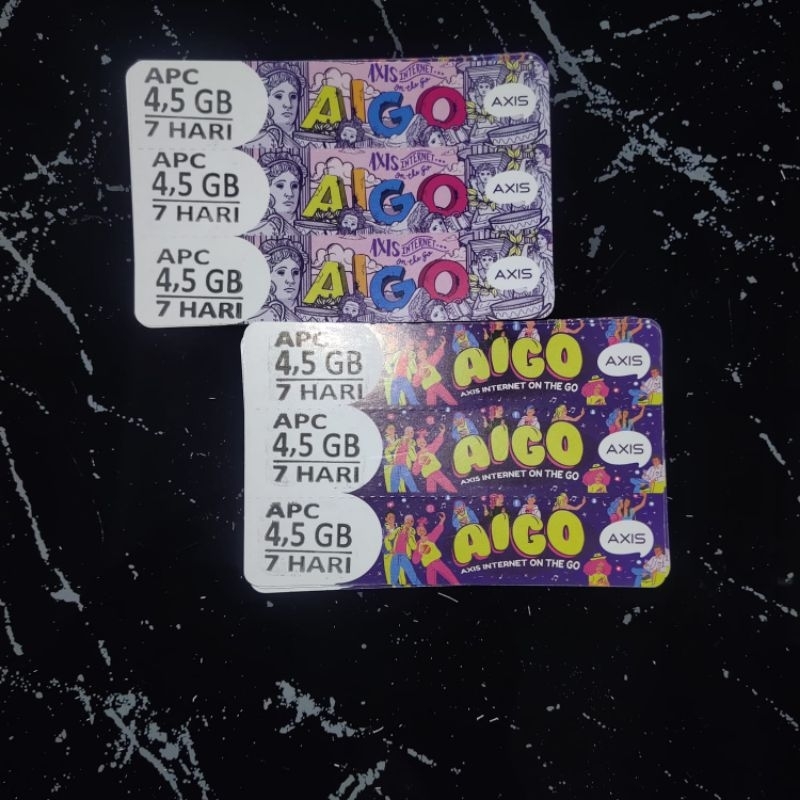 VOUCHER AXIS AIGO 4,5GB 7HARI