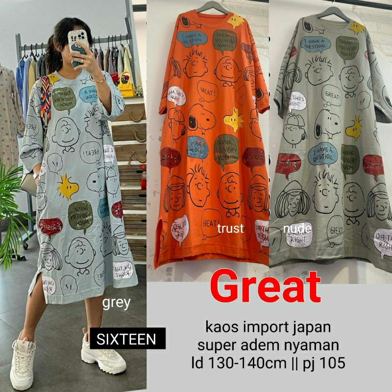 GREAT MIDI BAHAN KAOS IMPORT