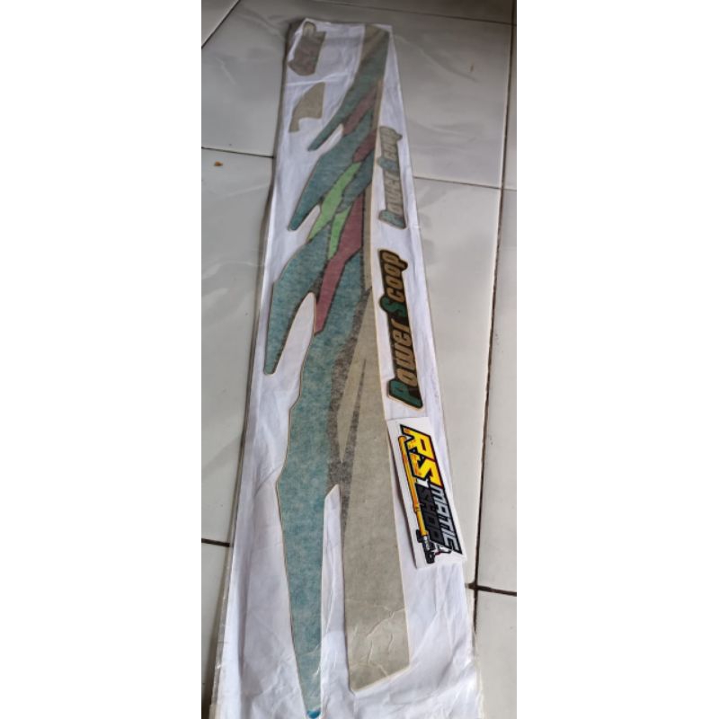 STRIPING STIKER  YAMAHA ALFA HIJAU LAMINASI COPY ORIGINAL