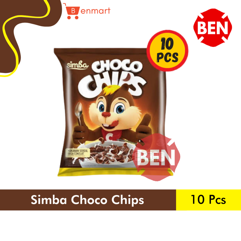 

Simba Choco Chips 1 Renceng 10 Sachet Chocochips Sereal Coklat Cokelat