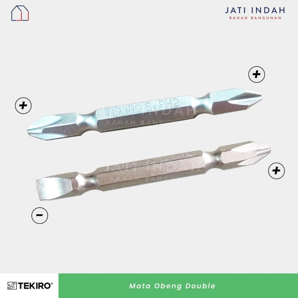 Mata Obeng Double Magnet TEKIRO 6x65mm Plus + Minus - /Mata Bor Sekrup