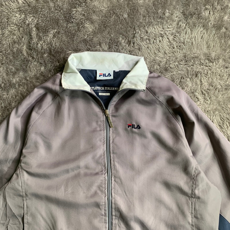 Windbreaker Fila coklat second branded