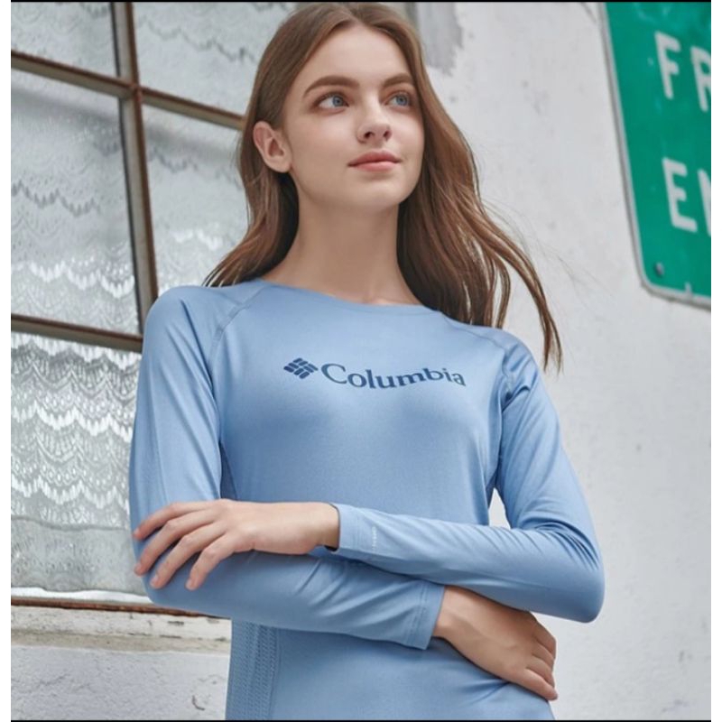 baselayer columbia wanita manset olahraga wanita