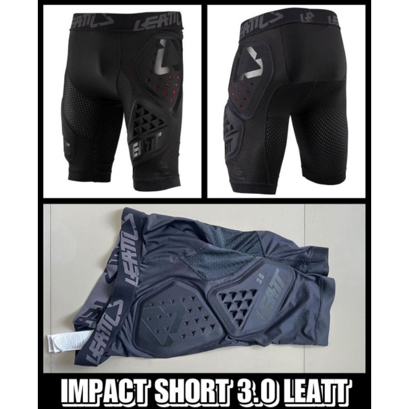 CELANA INNER IMPACT SHORT 3.0 LEATT ORIGINAL PANTS PENDEK PROTEKTOR MOTOCROSS ADVENTURE GRASSTRACK S