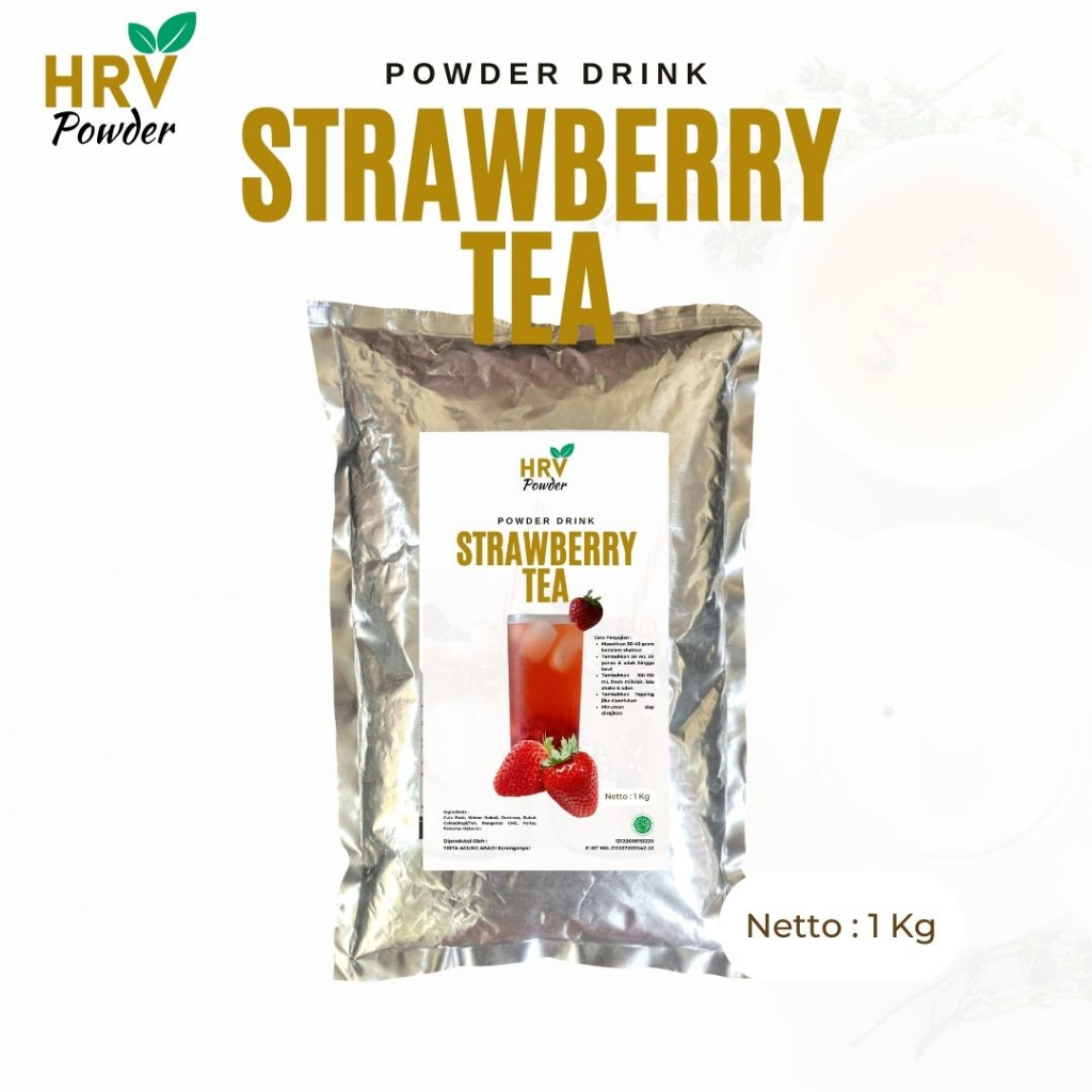 

Bubuk Minuman Teh Strawberry Tea Powder 1 kg