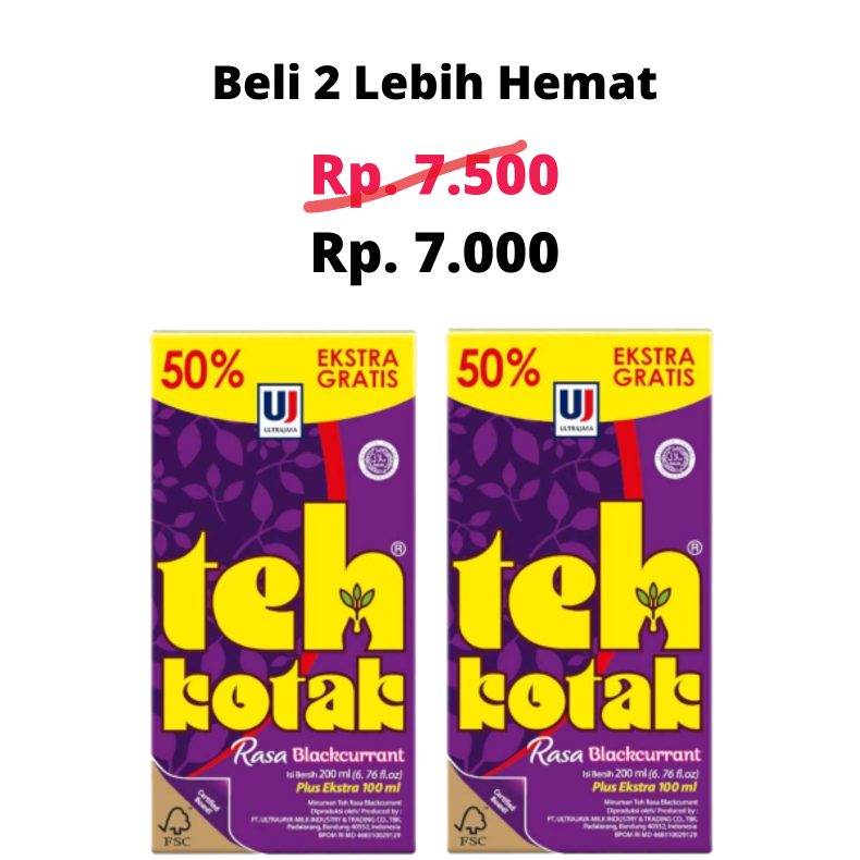 

Teh Kotak Rasa Blackcurrant 300 Ml Per 2 Pcs