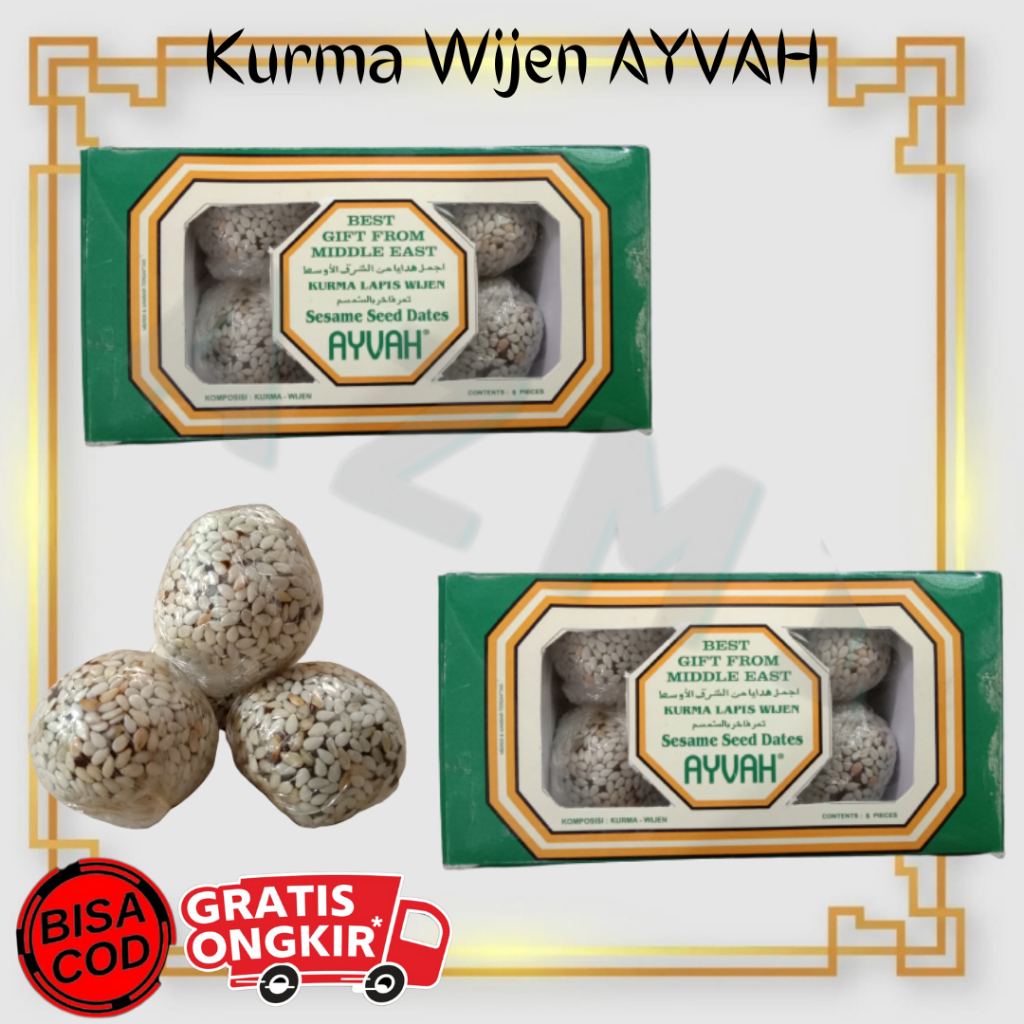 

Kurma Lapis Wijen isi 6 Coklat Kurma Al Hadi - Bin Afif Kemasan Hampers Oleh Oleh Haji