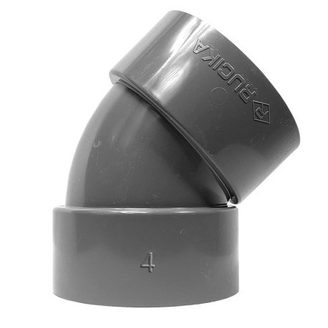 Sambungan Pipa Air Knee D 45 Derajat Ukuran 1 1/4" 1 1/2" 2" 2 1/2" 3"inch Sambungan Pipa Fitting PV
