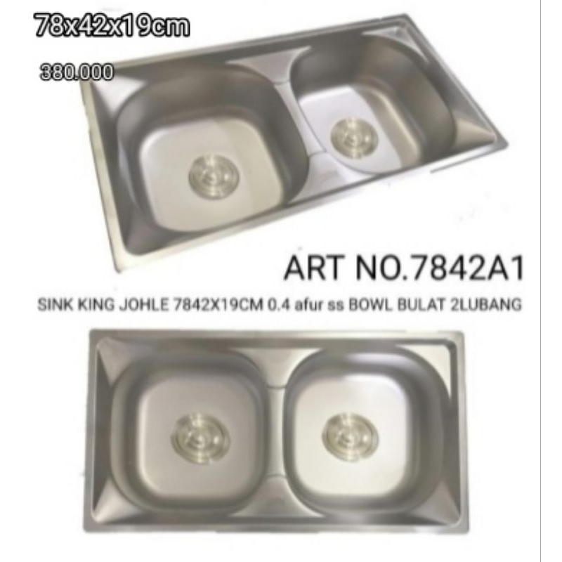 sink 2 lubang dalam