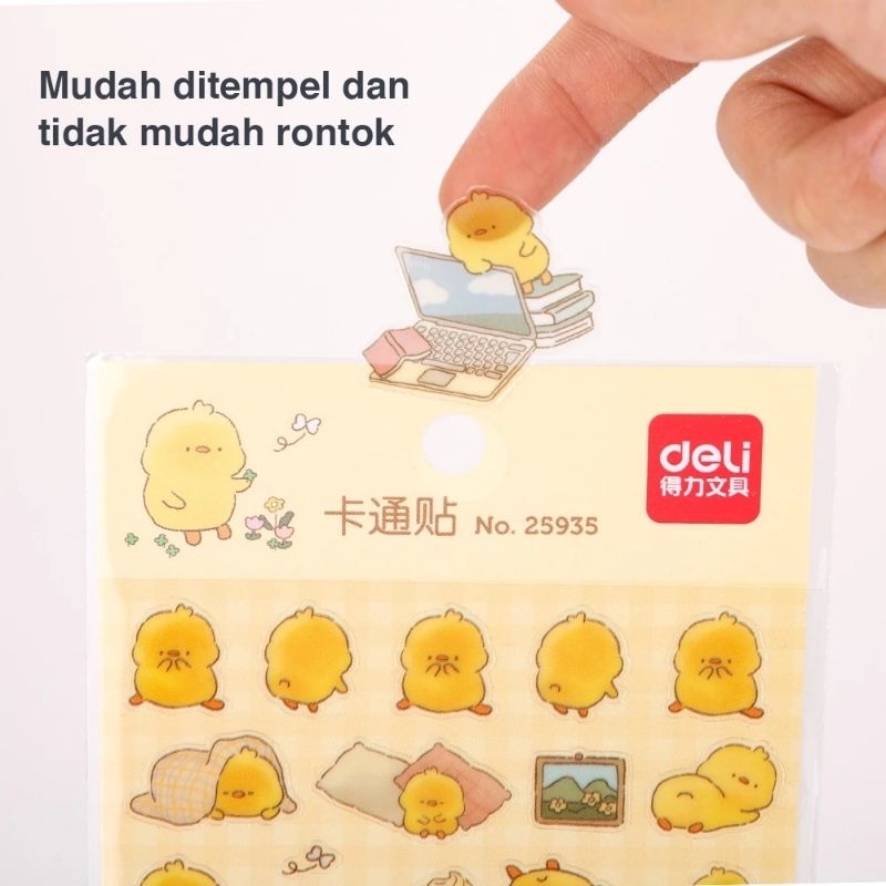 

Deli Cartoon Sticker / Stiker Kartun Plastik PVC Lucu 2593