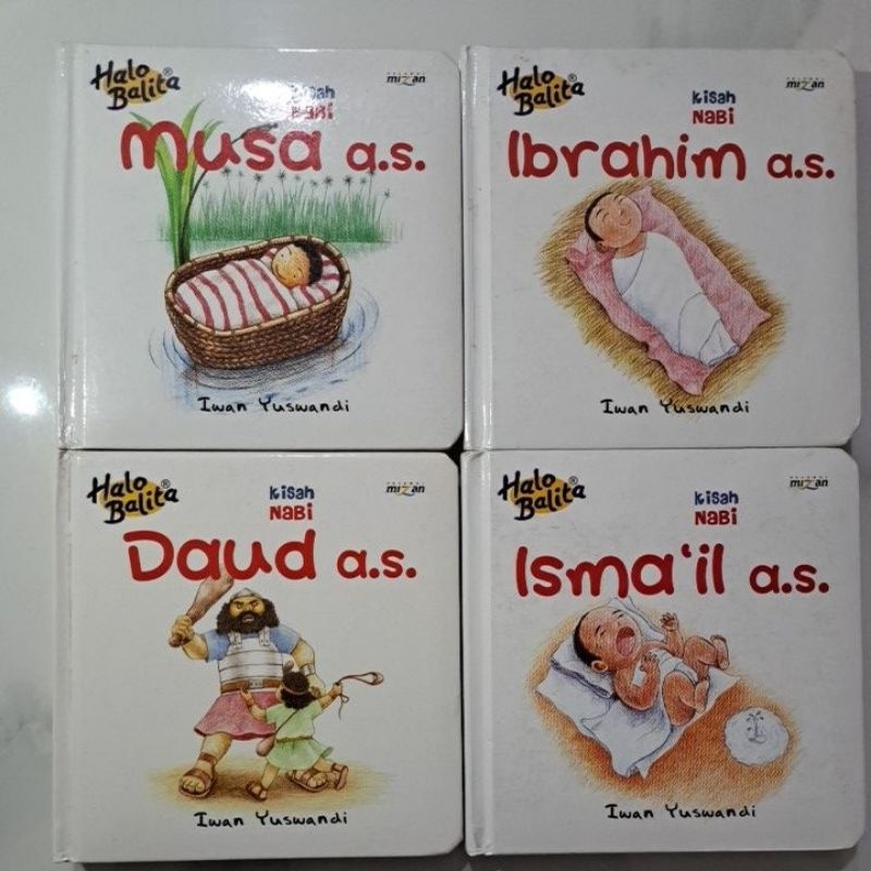 Buku Halo Balita Kisah Nabi 4 pcs second (bekas)