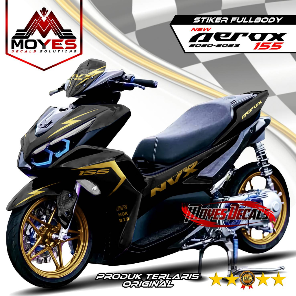 Decal Fullbody Aerox New - Decal Stiker Fullbody Yamaha Aerox New Design POLOS